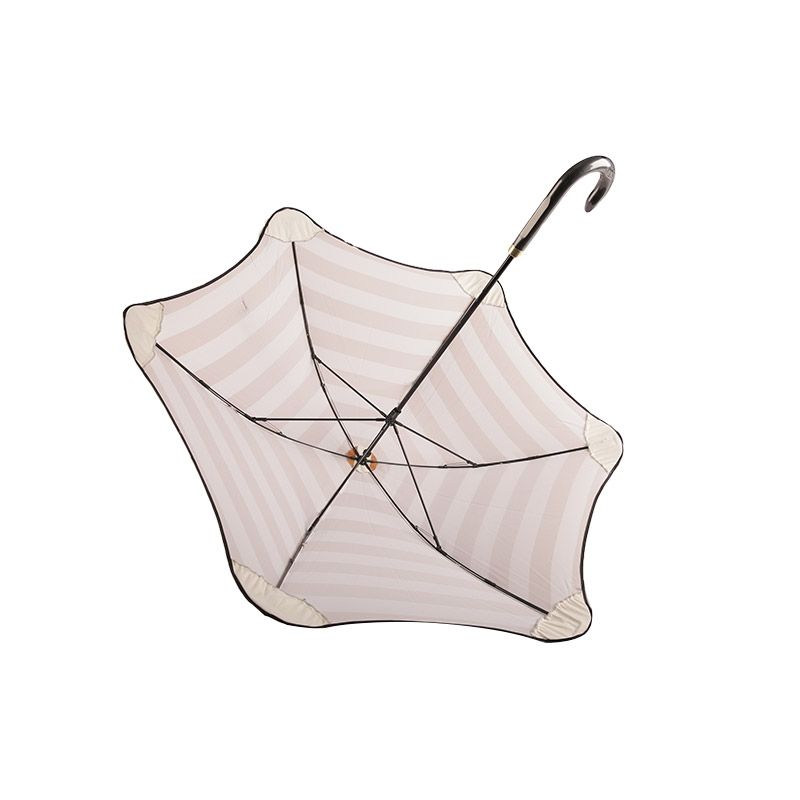 Gestreifter Beach Sun Oxford Straight Regenschirm-0E6B0007