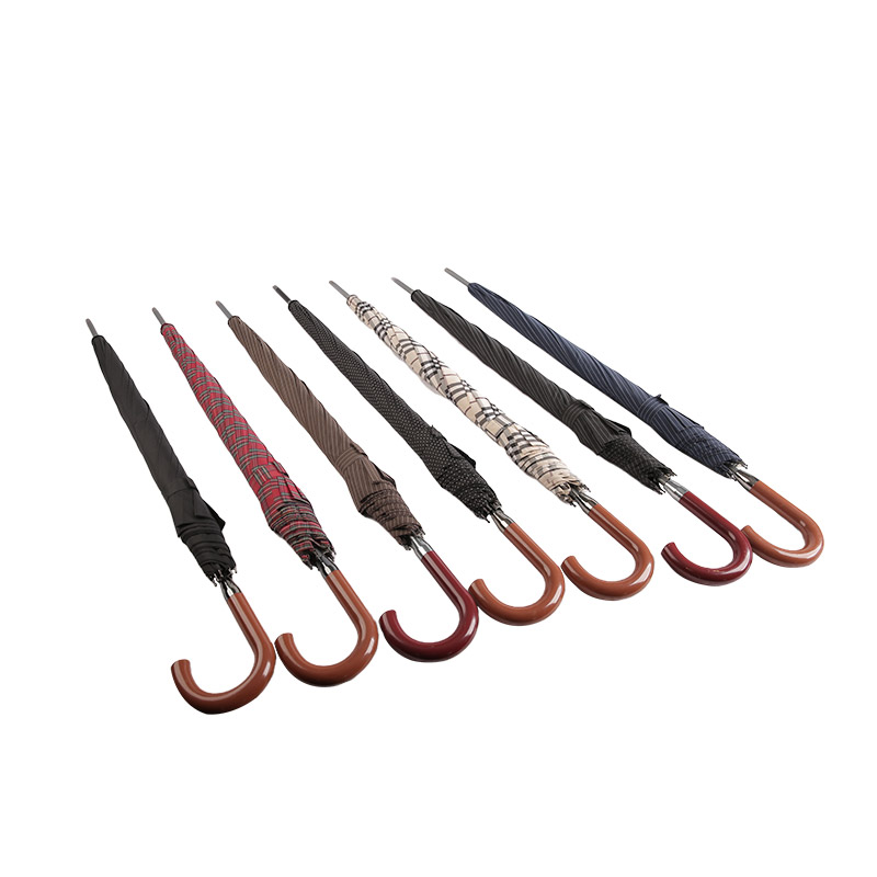 Gerader Regenschirm aus Pongee mit guter Festigkeit – 0E6B0175