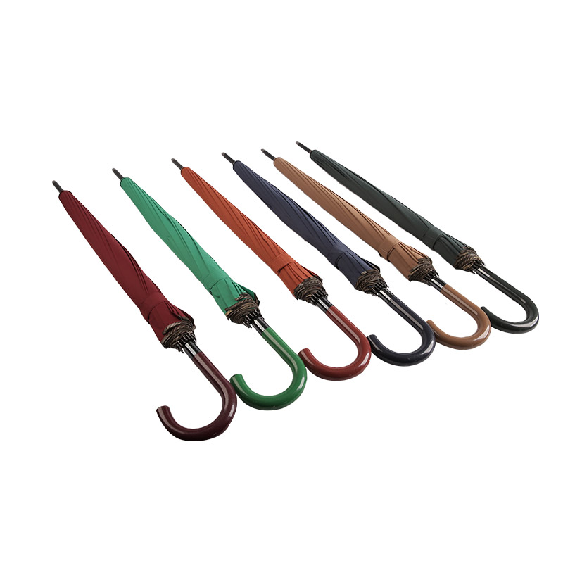 Robuster und zuverlässiger gerader Regenschirm aus Pongee-0E6B0295