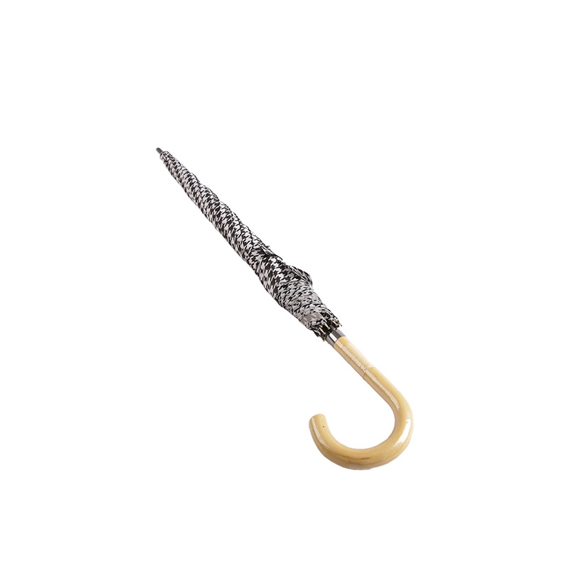 Stabiler und umgekehrter gerader Pongee-Regenschirm – 0E6B0338