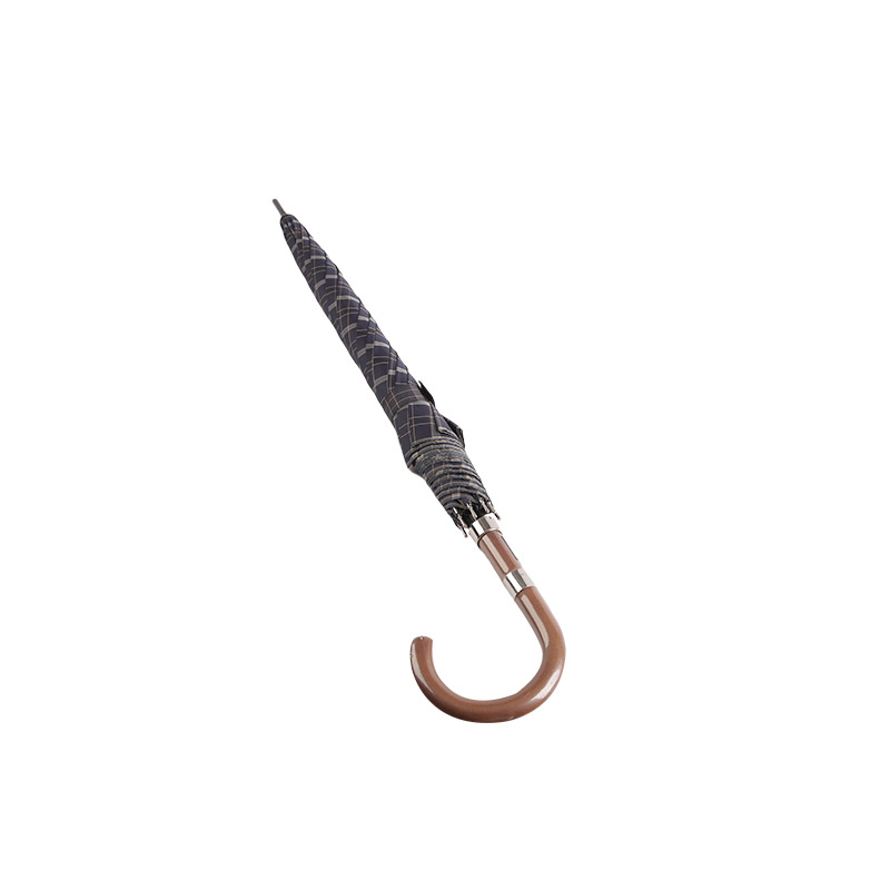 Leichter und für Männer geeigneter gerader Regenschirm aus Pongee-0E6B0362