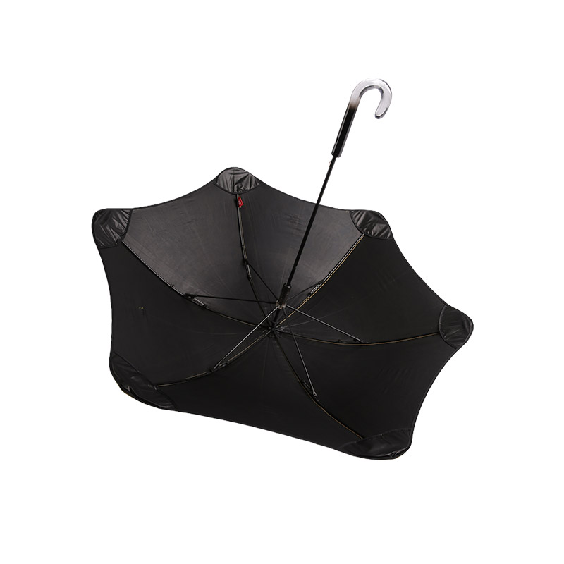 Einfacher gelber unregelmäßiger Pongee mit beschichtetem Kinderschirm-0E6B0615