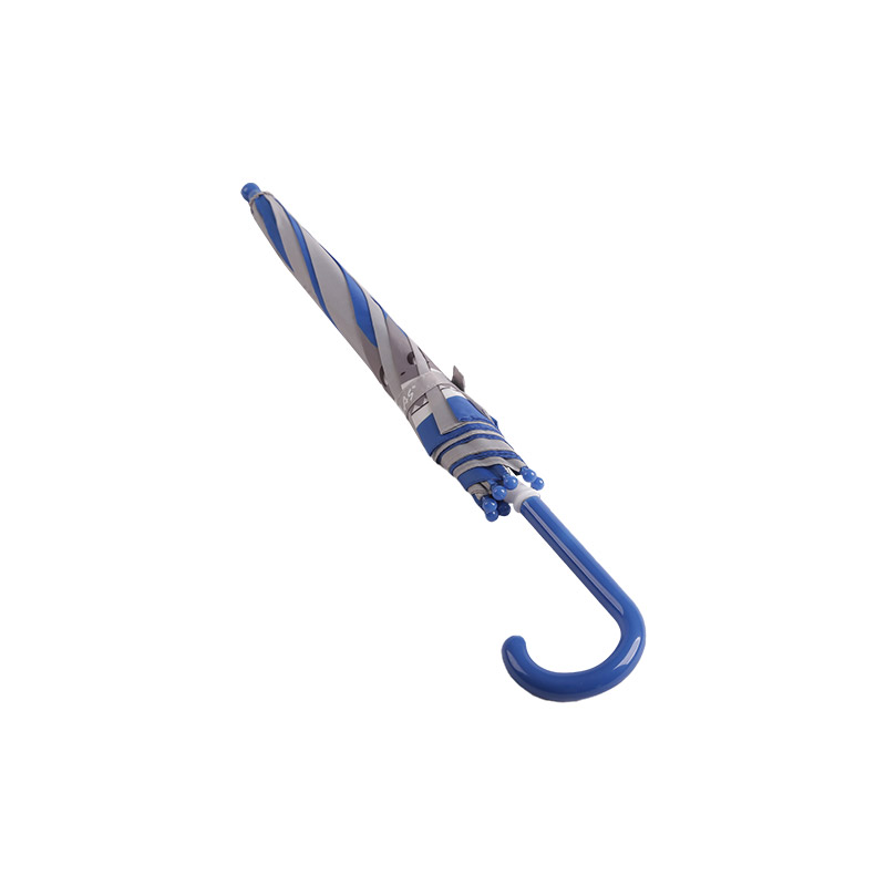 Zweifarbiger Cartoon-Hai-Pongee-Kinderschirm-0E6B0649