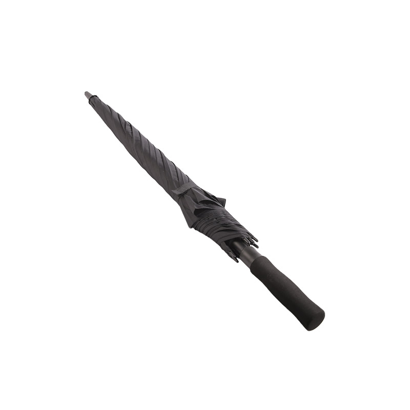 Schwarzer Pongee-Golfschirm für reife Männer – 0E6B0716