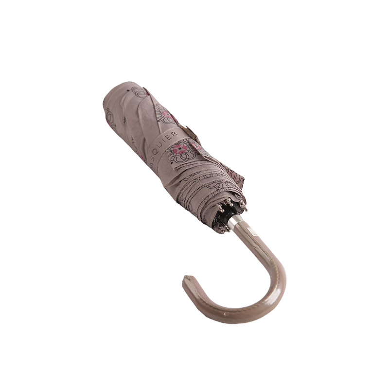 Dreifach-Regenschirm aus Polyester mit hellem Farbdruck – 0E6B0739