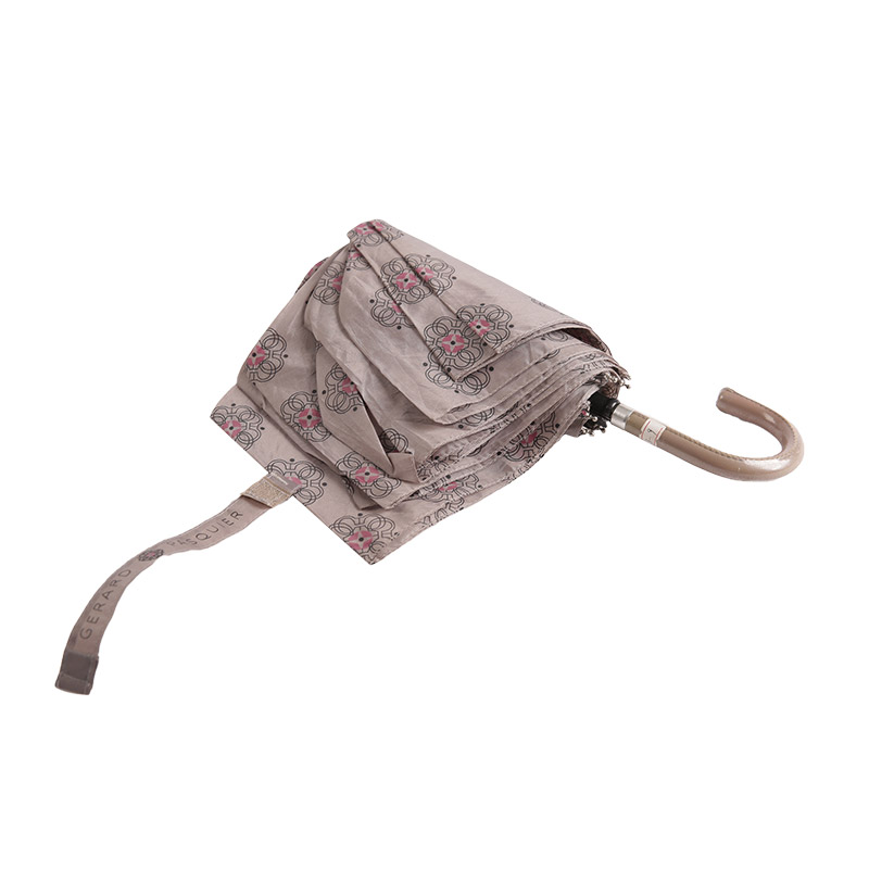 Dreifach-Regenschirm aus Polyester mit hellem Farbdruck – 0E6B0739