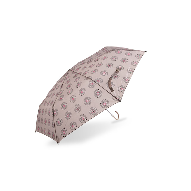 Dreifach-Regenschirm aus Polyester mit hellem Farbdruck – 0E6B0739